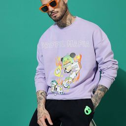 GRIFFEL Men Printed Pullover Sweatshirt-picture-8