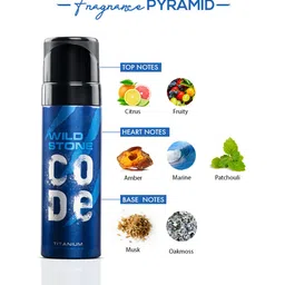 Wild stone Men Set of 2 CODE Titanium Perfumes image 3