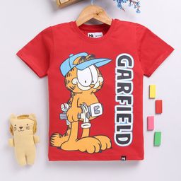 YK X Minute Mirth Boys Garfield Graphic Printed Pure Cotton T-shirt-picture-30