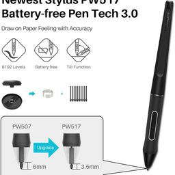 HUION Kamvas 13 Graphic Pen Tablet, Full Laminated Screen & Tilt Function | Support MacOS,Windows, Android, Battery Free Stylus | Pressure Sensitivity-8192(13.3inch)(Tilt Adjustable Stand)-Black image 4
