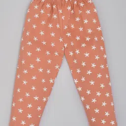 Kiwi 100% Cotton All Over Star Printed Lounge Pant - Peach-picture-11