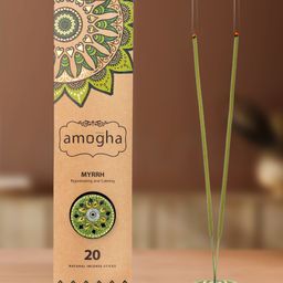 Amogha Incense sticks with holder -Fragrance Myrrh-18