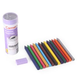 Camel Plastic Crayons 13 Shades Tin Pack - Multicolour-image-20