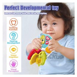 YAMAMA Musical Car Keychain Toy With Lights And Soothing Music For Kids Fun Educational Musical Toys For Kids - Multicolor-5