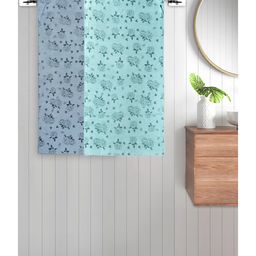 FABINALIV Set of 2 Multicolor Floral 300 GSM Cotton Kids Bath Towels (115X55 cm)-image-25