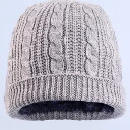 Pine Kids Winter Cap with Cable Knit Design - Grey-picture-47