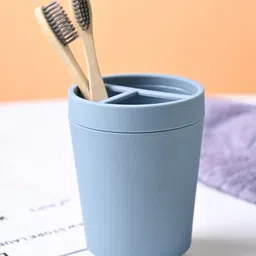 Voncasa Blue Plastic Toothbrush Holder- Light Blue-picture-43