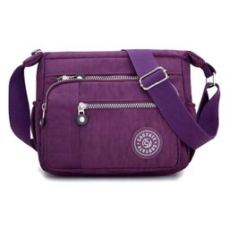 SYGA Women's Nylon Material With Simple Design, Sling Bag (Purple)-21