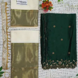 Mr Y Unstitched Lehenga & Blouse With Dupatta image 5