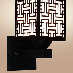 Gojeeva Brown Wood Square Wall Lamps-picture-24