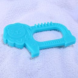 fab n funky Lion  Shaped Silicon Teether - Blue image 2