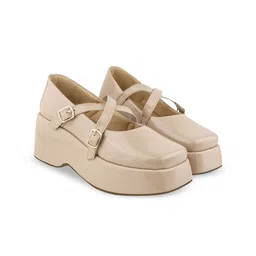 Shoetopia Platform Pumps with Bows-48