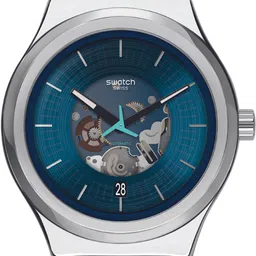 Swatch Unisex Skeleton Dial & Bracelet Style Straps Analogue Automatic Motion Powered Watch image 2