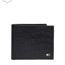 Tommy Hilfiger Men Black Textured Genuine Leather Two Fold Wallet-27