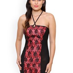 Klamotten Peach-Coloured & Black Solid Baby Doll B12H-Peach Black-image-63