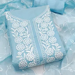 HMP Fashion Embroidered Unstitched Dress Material-image-27