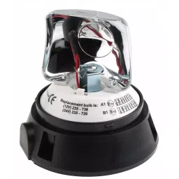RS PRO Rotating Beacon 12 V DC 24 V DC Surface Mount Incandescent Bulb, 236284-20
