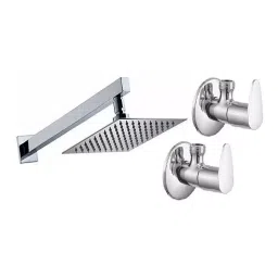 GENERIC Fusion Faucet Set with Shower Stainless Steel Chrome Finish Silver, FG1002 ( Pack of 3)-image-90