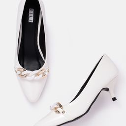 ELLE Women Chain Detail Kitten Heel Pumps-28