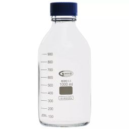 Glassco GC-274.202.04V5PCS Chemical Bottle with Reagent Narrow Clear Mouth 1000 ml (Pack of 5 Pcs)-3