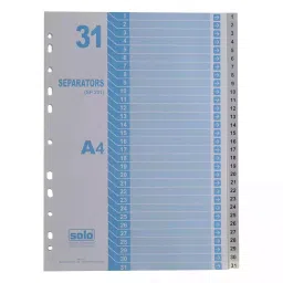 Solo Separators / Divider A4 Uni Color Rectangular Paper, SP231-10