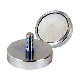 ECLIPSE MAGNETICS SHALLOW POT MAGNET, NEODYMIUM, 40 X 8MM, E1056/NEO-48