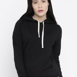 Campus Sutra Women Cotton Hooded Neck Pullover Sweatshirt-image-11