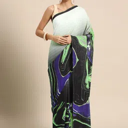 BUTA BUTI Abstract Printed Cotton Saree-10