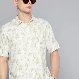 Flying Machine Opaque Graphic Printed Casual Shirt-picture-34