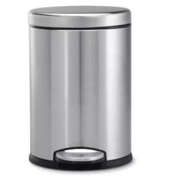 OPR 12 L Silver Stainless Steel Pedal Dustbin 1 Pc-image-1