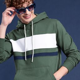 Mast & Harbour Colourblocked Hooded Sweatshirt-picture-32