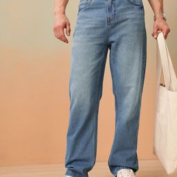 Mast & Harbour Men Baggy Fit Light Fade Jeans-image-18