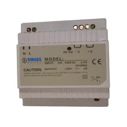 Sibass Electric Meanwell Type SMPS Plastic Body 24 V 2.5 A with CE Mark, SE-DR-60-24V (Pack of 60)-27