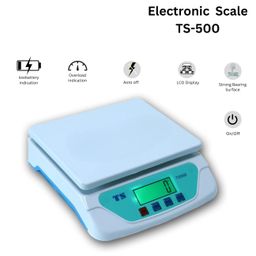 NIVAYO 30Kg Counter Weight Machine with Power Adaptor & Hard Plastic Top for Shop, Home Weighing Scale (White) image 2