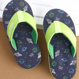 Cute Walk by Babyhug Flip Flops Space Print - Navy-image-63