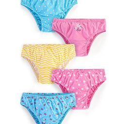 Honeyhap Premium Cotton Super Soft Stretchable Printed  Panties with Bio Finish Pack of 5 - Blue Yellow & Pink-8