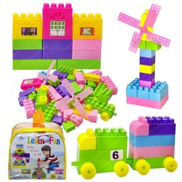 FunBlast Big Mega Sized Building Blocks for Kids with Wheels  63 Pcs Multicolor-14