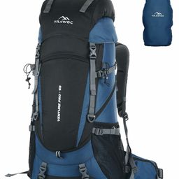 TRAWOC VENTURE PRO 65L Internal Frame Backpack Rucksack English Blue-image-90