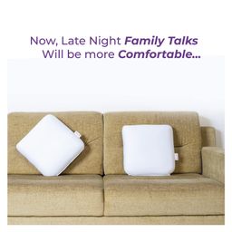 myarmor MY ARMOR Square Cushion Pack of 2 - White image 2