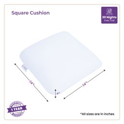 myarmor MY ARMOR Square Cushion Pack of 2 - White image 3