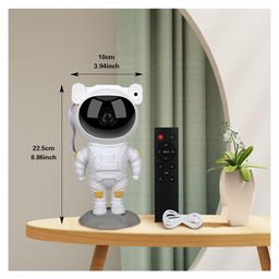 Elecart Astronaut Starry Night Light Projector Star Nebula Ceiling Sky Light Projector with Timer and Remote - Multicolor image 3