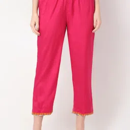 Ethnicity Women Straight Fit Trousers-image-2