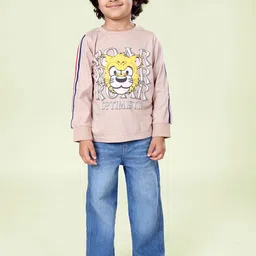 KiddoPanti Boys Printed Pure Cotton T-Shirt With Trouser-picture-22