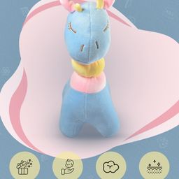 Ultra Smiling Random Pattern Color Giraffe - Height 25.4 cm image 5