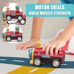 hinik Push and Go unbreakable toy Set for Kids _ Plane, ,Train image 3