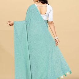 VRAGI Abstract Printed Pure Georgette Saree image 4