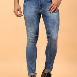 MEGHZ Men Micheal Slim Fit Heavy Fade Stretchable Jeans-image-69