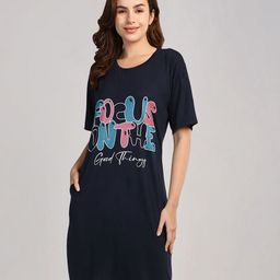 Duchess Women Printed Nightdress-image-54