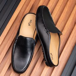Styli Men Faux Leather Mules-image-70