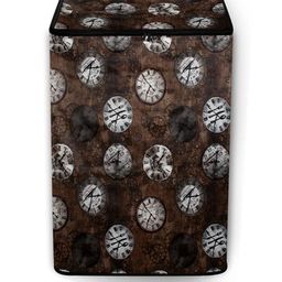 The Furnishing Tree Washing Machine Cover Analog Pattern Coffee Compatible for Whirlpool 6.2 Kg Ful-image-64